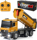 1/14 Scale Metal RC Dump Truck Toy with LED Lights E693401