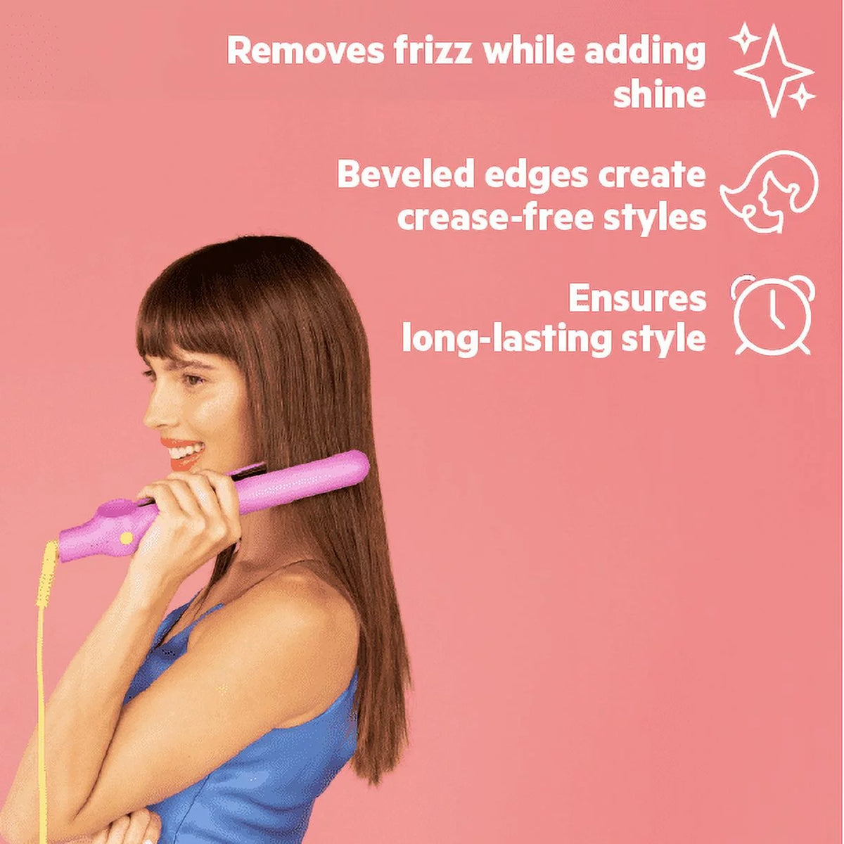 1" Ceramic Tourmaline Flat Iron Hair Straightener G4468