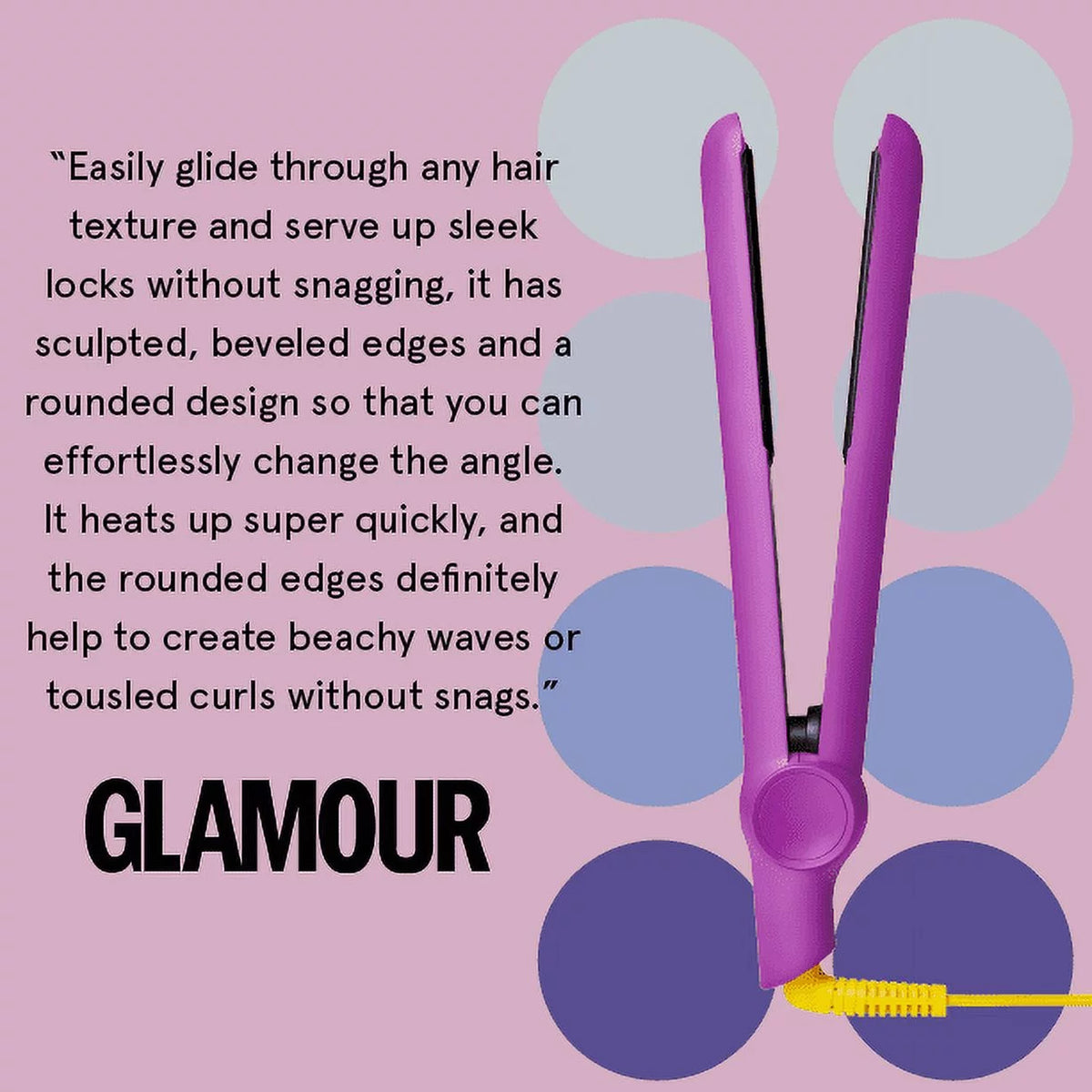 1" Ceramic Tourmaline Flat Iron Hair Straightener G4468