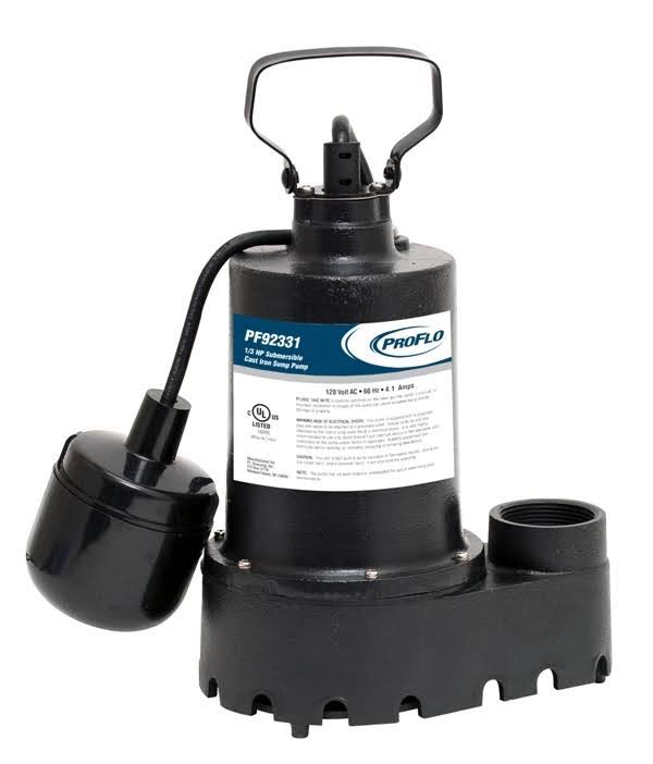 1/3 HP Cast Iron Submersible Sump Pump with Switch I8814