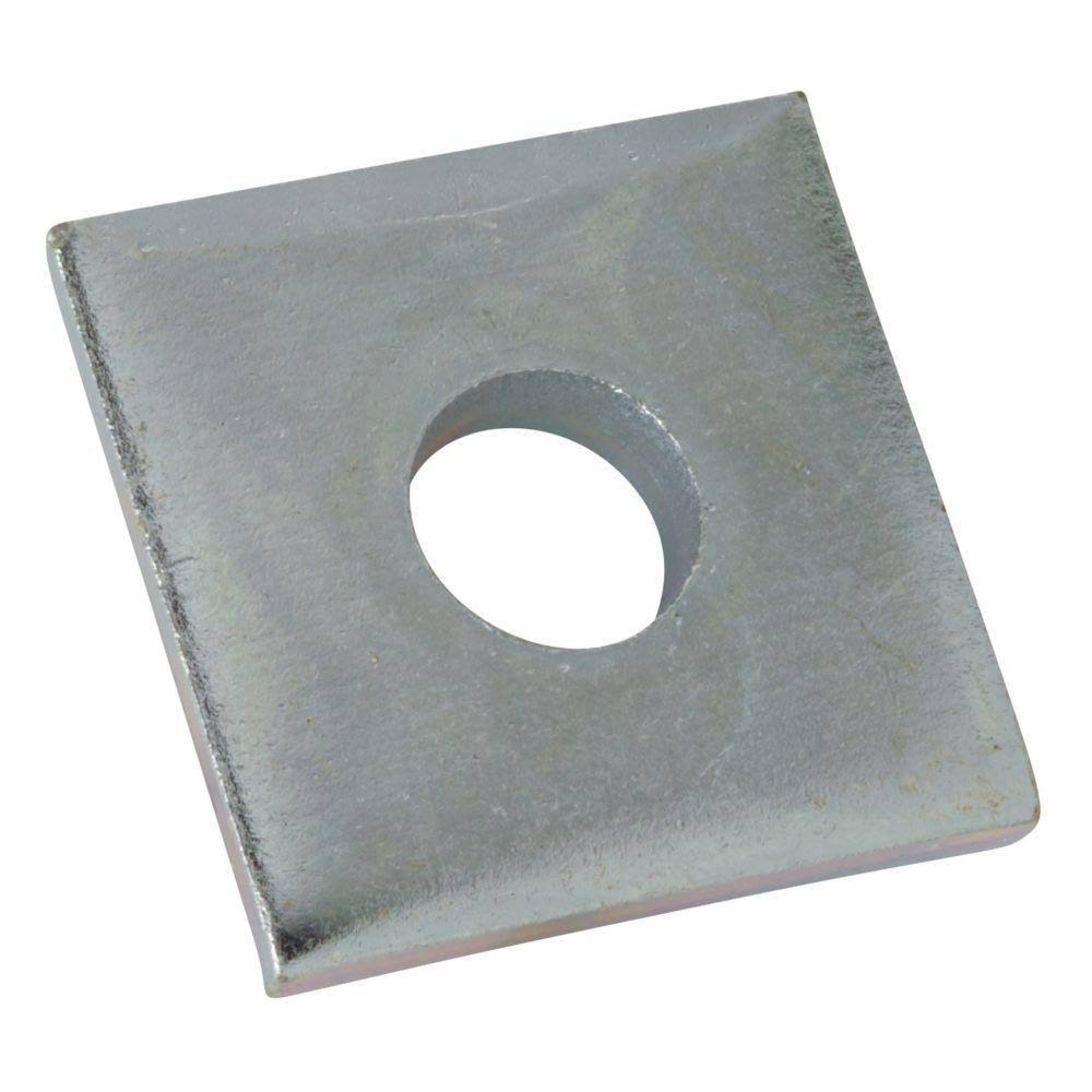 1/2 in. Square Strut Washer - Silver Galvanized (50 Total Pieces) W793